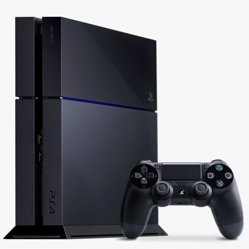 Sony PlayStation 4 Console - Black with 2 wireless controllers